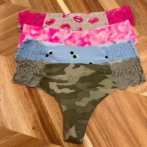 Victoria's Secret Panties Set - Pink, Blue, Green, Gray